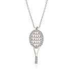KENPAZAR ​925 Ayar Gümüş Tenis Raketi Kadın Gümüş Kolye