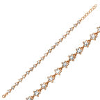 KENPAZAR ​925 Ayar Gümüş Rose Beyaz Yıldız Bileklik