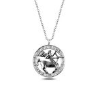 KENPAZAR 925 Ayar Gümüş Yay Burcu Kolye