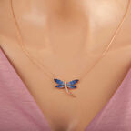 KENPAZAR Gümüş Rose Yusufçuk Kadın Kolye