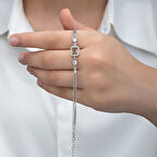 KENPAZAR ​Gümüş Kare Zultanit Taşlı Kadın Bileklik