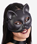 KENPAZAR Siyah Renk Lüks Kedi Maskesi 12x13 cm