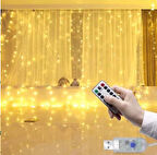 KENPAZAR Tel Perde Led 3*3m 300 Led Gün Işığı