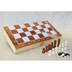 KENPAZAR Ahşap Kutulu Satranç ve Tavla Seti