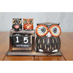 KENPAZAR Ahşap Baykuş Takvim