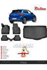 Volkswagen Polo 2023 Sonrası Style/Life Paket - Alt Bagaj Havuzu ve 3D Havuzlu Paspas -HEDİYELİ
