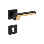 Volvo Siyah Gold Kare Rozetli Yale Çelik Kapı Kolu Sağ Basar Tek Yön