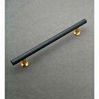 Mobilya Dolap Kulpu Mutfak Çekmece Kulpu Çizgili Dal Siyah Gold 192 mm ( 19,2 Cm ) 5 Adet