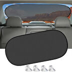 Araba Oto Arka Cam Vantuzlu Güneşlik Perde Araç Perdesi Araç Arka Cam Vantuzlu Perde (100x50cm)