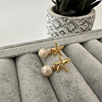 Yıldızlı İnci Küpe