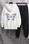 Uyguntarz Unisex Butterfly Baskılı Eşofman Takımı