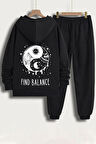 Uyguntarz Unisex Yin & Yang Baskılı Eşofman Takımı