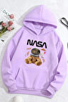 Unisex Nasa Bear Baskılı Sweatshirt