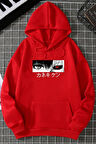 Uyguntarz Unisex Ken Kaneki Baskılı Kapüşonlu Sweatshirt