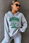 Uyguntarz Unisex Montana Baskılı Sweatshirt