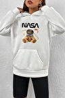 Uyguntarz Unisex Nasa Bear Baskılı Sweatshirt