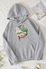 Uyguntarz Unisex Neighbor's Ukiyo e Baskılı Sweatshirt