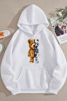Uyguntarz Unisex Boys Bear Baskılı Sweatshirt