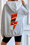 Uyguntarz Unisex Yıldırım Baskılı Sweatshirt