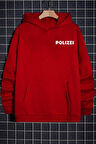 Uyguntarz Unisex Polizei Sırt Baskılı Sweatshirt