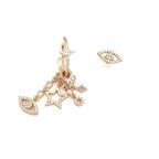 Gümüş Şans Figürlü Göz Küpe