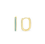 Mineli Halka Altın Küpe