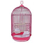 Silindir Papağan Kafesi Boyalı 40 x 60