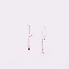 Nur Silver Sallantılı Dümen Gümüş Küpe