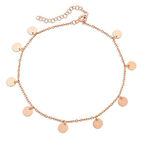 Gümüş Yuvarlak Pullu Halhal