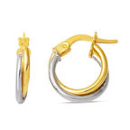 2 Renk 2 cm Çaplı Halka Küpe KP052