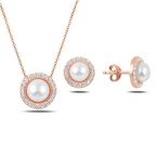 İnci & Zirkon Taşlı Set
