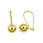 Çengelli 14 Ayar Altın Top Küpe KP130