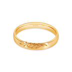 Zeytin Dalı Vintage Altın Alyans Kadın Modeli