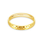 Ağaç Kabuğu Vintage Altın Alyans Erkek Modeli