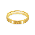 Vidalı Vintage Altın Alyans Erkek Modeli