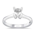 I Renk 0.30 Karat Pırlanta Tektaş Yüzük - HRD Sertifikalı