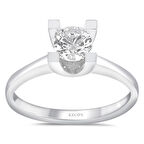 D Renk SI1 0.50 Karat Pırlanta Tektaş Yüzük - GİA Sertifikalı