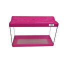 Kanki Pet KP5018 Renkli Kapak Akvaryum Pembe 50 CM