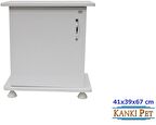Kanki Pet 41 Cm MDF Flex İthal Akvaryum Sehpası Beyaz 41x39x67 Cm
