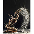 Canvas Saçların Dansı Sayılarla Boyama Seti  Kasnaklı 40 x 50 cm