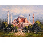 Canvas Ayasofya Sayılarla Boyama Seti  Kasnaklı 40 x 50 cm