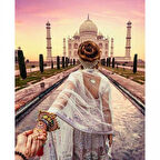 Canvas Bitmemiş Hikaye  Sayılarla Boyama Seti  Kasnaklı 40 x 50 cm