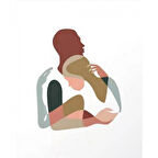 Canvas Kadının Esareti 3 Sayılarla Boyama Seti  Kasnaklı 40 x 50 cm