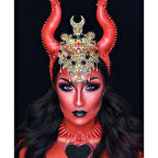 Canvas Kostüm Partisi 2 Sayılarla Boyama Seti  Kasnaklı 40 x 50 cm