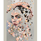 Canvas Sihirli Dokunuşlar Sayılarla Boyama Seti  Kasnaklı 40 x 50 cm