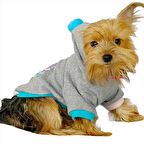 Kitty Grey Kapşonlu Sweat by Kemique Köpek Kazağı 