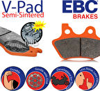 Yamaha Xvs 1100 Drag Star Arka Fren Balatası Ebc Fa088V Yarı Sint