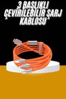 w  İn  Uyumlu Silikon Şarj Kablosu Hızlı Şarj Kablosu