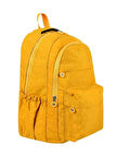 Krinkıl Su Geçirmez Kumaş Extra Hafif Unisex Okul Sırt Çantası - HARDAL Renk