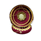 Kına Sepet Tepsi Takımı Bordo Zincirli